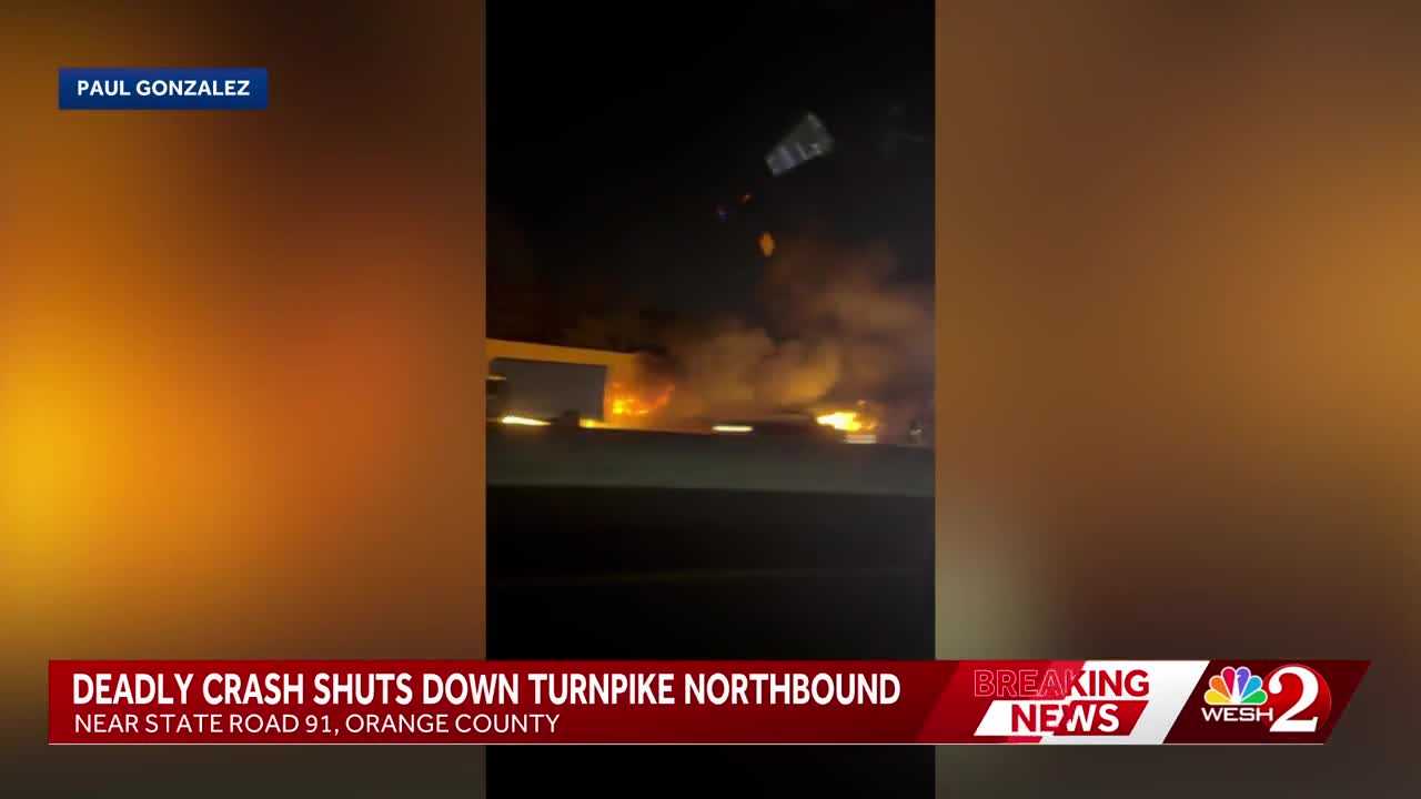 Six killed in fiery crash on Florida’s Turnpike in Orange County, troopers say — WESH 2 Orlando, Garland Community news