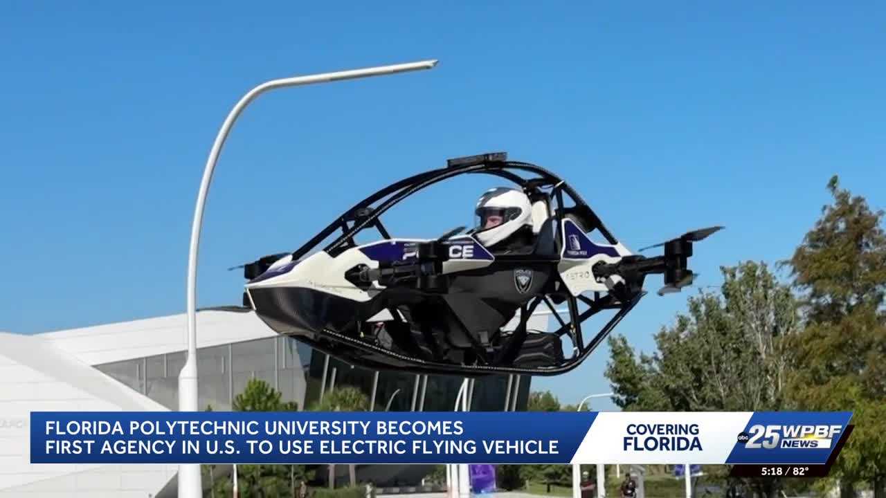 Florida Polytechnic University develops electric flying vehicle for police emergencies — WPBF West Palm Beach, Garland Community news